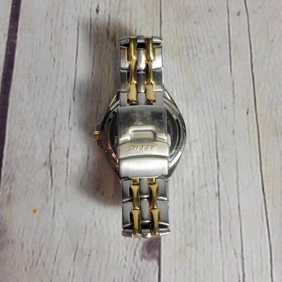 Relic Wet Men Watch ZR15369 Formal Multifunction Two Tone 36mm Quartz w/ link - Picture 2 of 5